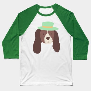 Cute dog in a hat Baseball T-Shirt